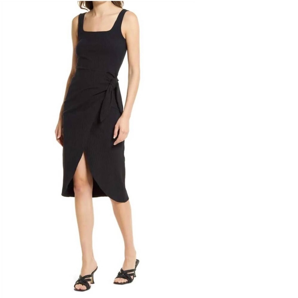 NWT Bishop + Young Shawna Sheath Dress Black